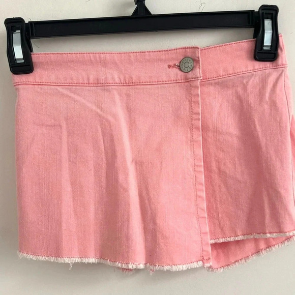 Epic thread girls denim skort peach Elastic waist size 7 - Picture 1 of 7